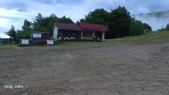 Pyłypeć — Widok na stację górną wyciągu krzesełkowego