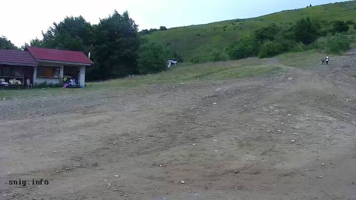 Pyłypeć — Widok na stację górną wyciągu krzesełkowego