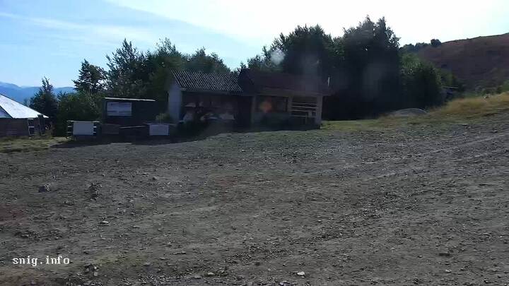 Pyłypeć — Widok na stację górną wyciągu krzesełkowego