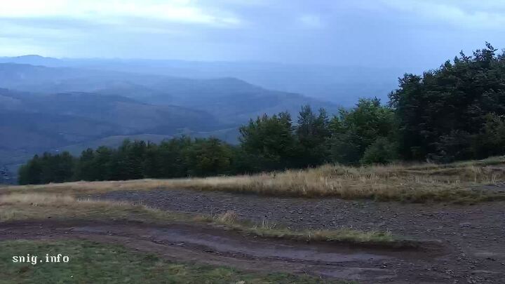 Pyłypeć — Widok na stację górną wyciągu krzesełkowego
