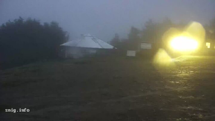 Pyłypeć — Widok na stację górną wyciągu krzesełkowego