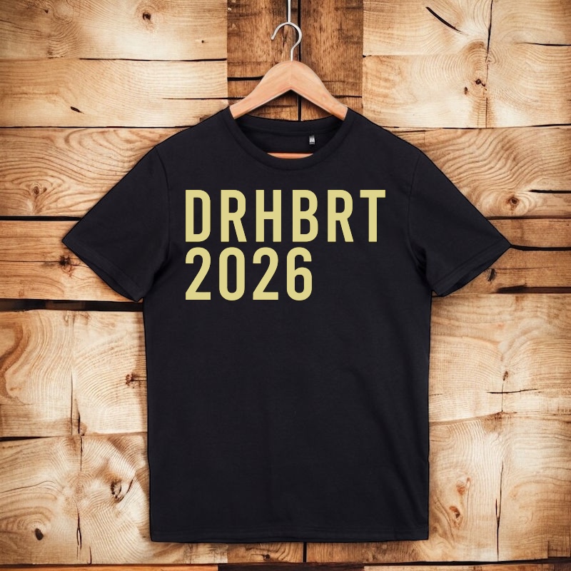Чоловіча футболка DRHBRT 2026 (жовтий принт)